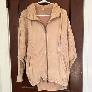 FREE PEOPLE ZIP UP HOODIE